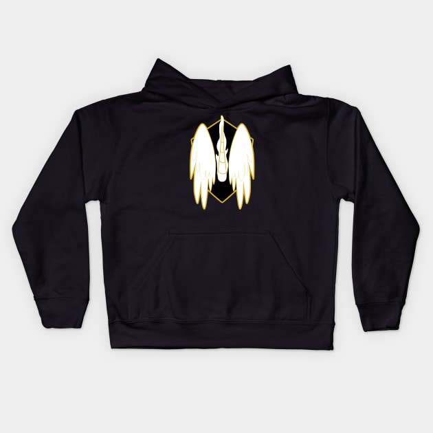 Alicorn Shield Kids Hoodie by Temrin